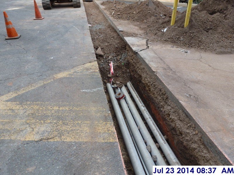 Backfilled where the duct bank is located at the Administration Bldg. (800x600)